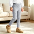 thumbnail image 3 of Diufon Fleece Lined Leggings Girls High Waisted Thickened Thermal Pants Kids Fall Winter Warm Layering Bottoms, 3 of 8