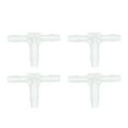 thumbnail image 1 of Accesorio de barbado de manguera de plástico Unique Bargains 3/32" x 1/8" x 3/32" tipo Tee Acuario PP Transparente 4 Pcs, 1 of 7