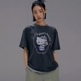 thumbnail image 3 of Camiseta Sanrio Hello Kitty con estampado de dibujos animados, Top de cuello redondo, versión coreana, moda urbana con personalidad, manga corta de algodón Y2K para chica, 3 of 4