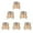 As Shown, variant on Gymnture 6pcs Christmas Snowflake Shape Candle Holders Wooden Decorative Candlesticks