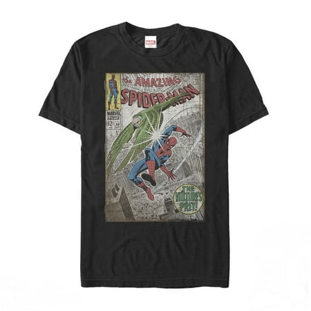 Men's Marvel Spider-Man Vulture's Prey Graphic Tee Black X Large