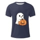 thumbnail image 4 of Blusas y camisas de manga corta y cuello redondo para hombre. Blusas/camisetas de manga corta con cuello redondo y estampado de Halloween para hombre. Blusa para hombre., 4 of 5