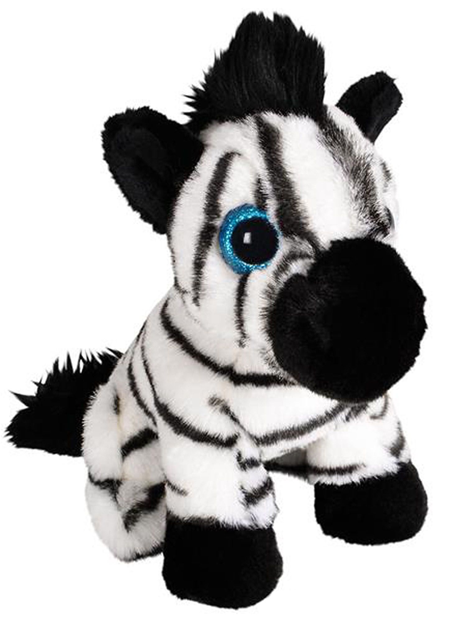 wildlife tree 7" stuffed zebra plush sitting animal kingdom collection