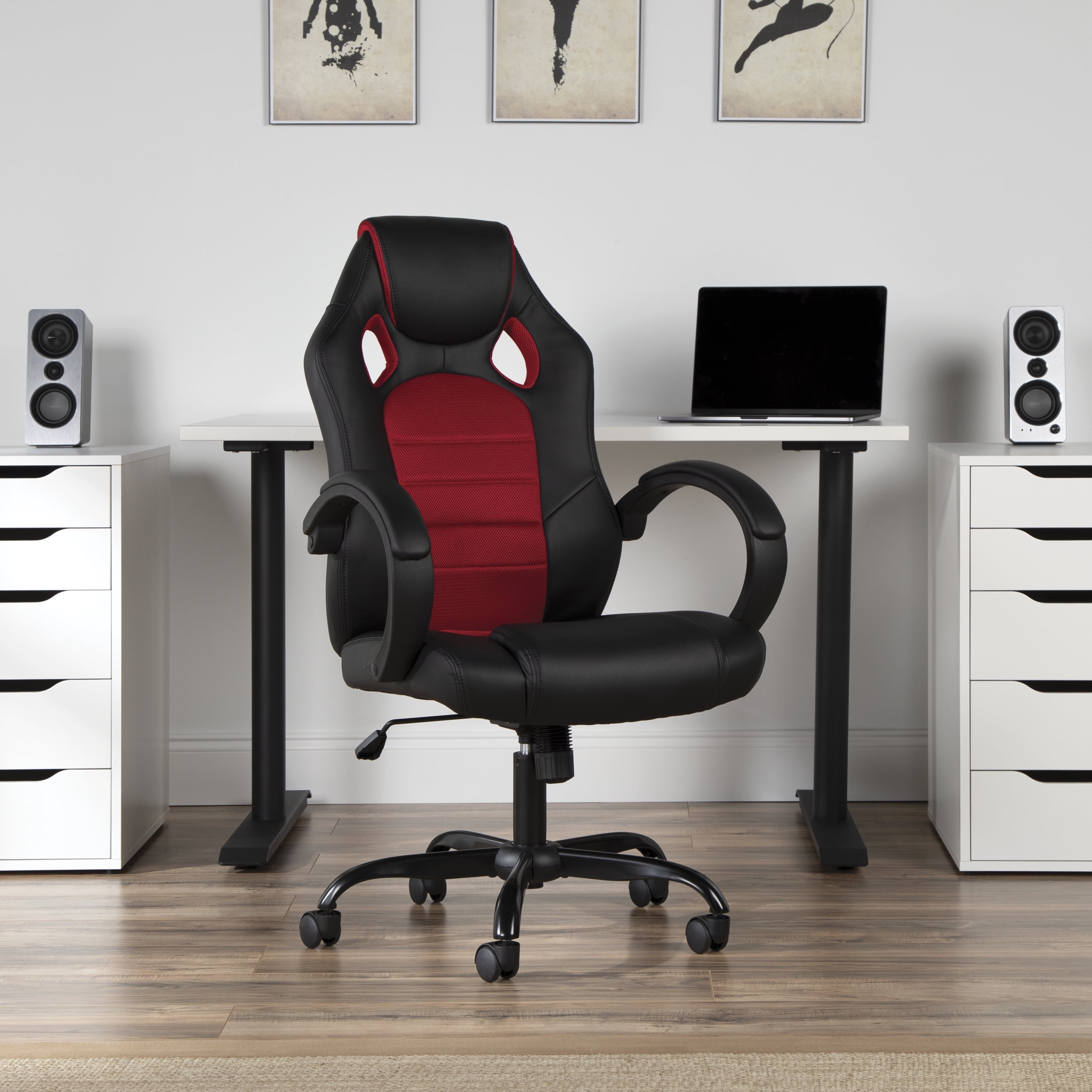 OFM Essentials Collection High Back Gaming Chair Padded Loop Arms