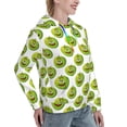 thumbnail image 6 of Xecao Happy Fruit Pattern Hoodies for Women Sweatshirts Long Sleeve Sweatshirts Pullover Outfits with Pocket-Large, 6 of 7