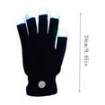 thumbnail image 3 of LED Gloves Finger Light Up Glow Rave Glove Flashing Christmas Gift Halloween Party Favors Winter Gloves-C, 3 of 7