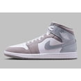 thumbnail image 2 of N I-K-E A i r-Jor-dan 1 Mid SE White Cool Grey Mens Grey Sports Sneaker HF3216-100, 2 of 6