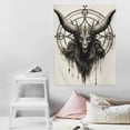 thumbnail image 4 of ONETECH Gothic Devil Demon Tapestry Wall Hanging, Tarot Card Witch Divination Black Home Office Wall Decorations, Goat Head Tapestries for Bedroom Living Room Dorm, 4 of 7