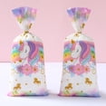 thumbnail image 2 of Bolsas de embalaje para dulces con temática de unicornio, 25/50/100 piezas, decoración para fiesta de cumpleaños de niños, Baby Shower, bolsa de regalo de boda, suministros para fiestas, 2 of 5