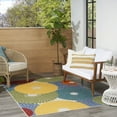 Nourison Aloha Indoor Outdoor Multicolor 6 x 9 Area Rug 6x9