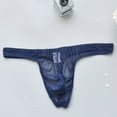 thumbnail image 4 of Jwputqe Mens Thongs,Thongs For Men,Breathable,Cooling,Solid,Low Waist,Polyester,Cotton,Dark Blue,L (US:8), 4 of 8