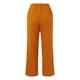 thumbnail image 5 of Pantalones de vestir de cintura alta y pierna ancha para mujer: cintura elástica, algodón y lino, bolsillos; pantalones informales de oficina., 5 of 6