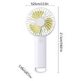 thumbnail image 6 of kkbbma Handheld Portable Mini Fan, Powerful Battery Operate, Personal Small with 3 Speeds, USB Rechargeable for Outdoor, Indoor, Commute, Office, Travel, Gifts for Women Men, 6 of 9