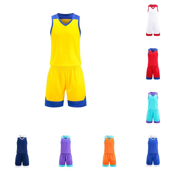 Bigetiay Boys Summer Outfits Classic Athletic Performance Quick Dry Outfit for Basketball Football Sleeveless Tank Top Shorts Set Boys' Clothing Sets 9-10 Years
