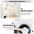 thumbnail image 2 of HBlife 120L Slim Laundry Hamper with Lid and Removable Inner Bag,Beige, 2 of 7