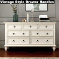 thumbnail image 1 of 12 Pack Vintage Style Round Drawer Cabinet Pull Handles Single Hole Black, 1 of 4
