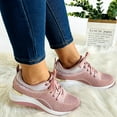 thumbnail image 3 of Gvdentm Women Atheltic Sport Running Shoes Lightweight Casual Walking Sneakers Walking Sneakers for Women Mesh Comfy Shoes Z02-Pink,7.5, 3 of 8