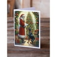 thumbnail image 2 of Doberman Pinscher and Santa Claus Greeting Cards Pack of 8 7 in x 5 in, 2 of 3