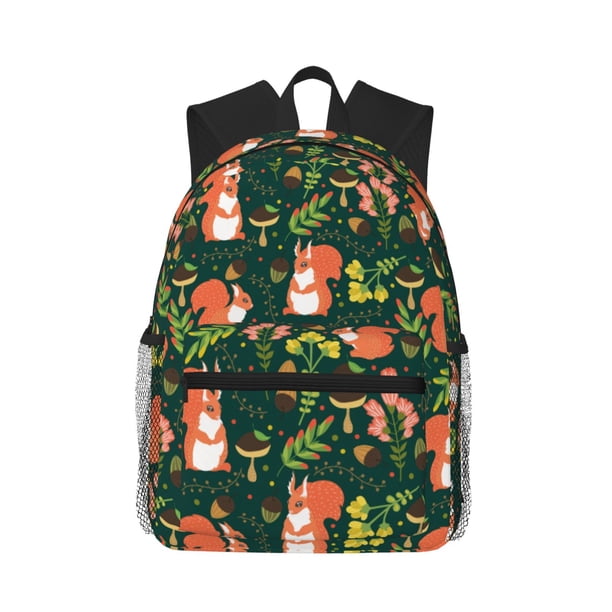Easygdp Forest Squirrel Mochila Casual para Portátil, Mochila para Escuela, Viajes, Negocios
