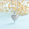 thumbnail image 4 of Heart Crystal Setting Wing Cremation Jewellery Urns For Ashes Keepsake Necklace Always on my mind forever in my heart, 4 of 6
