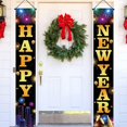 thumbnail image 5 of Banners de puerta de Feliz Año Nuevo Letrero de porche de Año Nuevo 2025 Decoraciones de Feliz Año Nuevo 2025 Letrero de porche de FELIZ AÑO NUEVO Decoraciones de puerta, 5 of 5