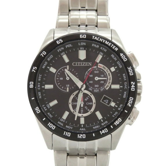 Pre-Owned Unused Citizen Collection CB5874-90E Stainless Steel Black Solar Eco-Drive...