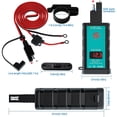 thumbnail image 4 of Motorcycle USB Charger SAE to USB Adapter 20W Type C PD and QC 3.0 Dual USB Charger with Voltmeter ON/Off Switch Waterproof Motorcycle Fast Charger Kit for Phone Tablet GPS Camera, 4 of 10