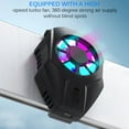 thumbnail image 3 of POINTERTECK Game Phone Heat Dissipation Device Refrigerating Phone Heat Cooling Device Strong Power Cell Phone Cooler with Silicone Pad Cooling Fan for Student Indoor, 3 of 10