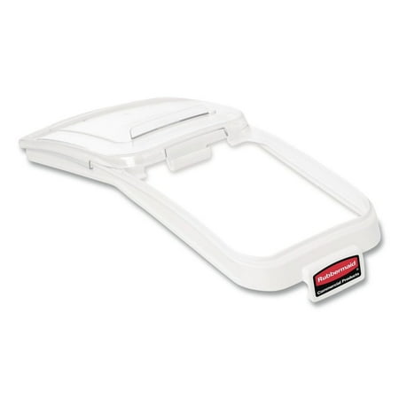 Rubbermaid Commercial FG9F7700CLR Prosave 29 in. x 12.13 in. x 1.9 in. Bin Lid and Scoop Replacement - Clear