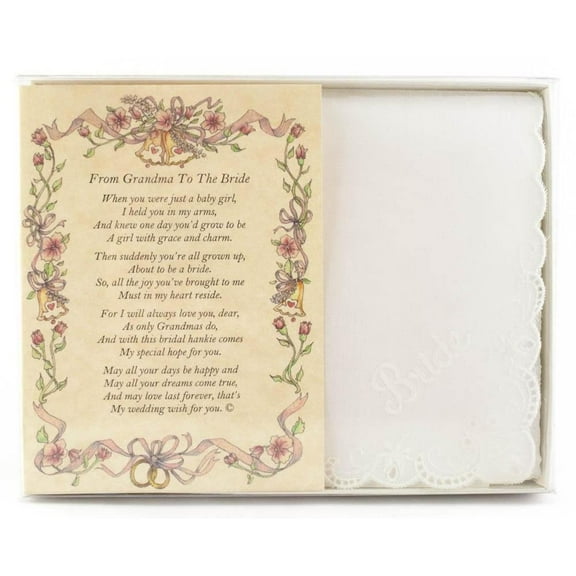 From Grandma to the Bride Wedding Handkerchief