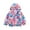 Multicolor, variant on Uxgjfwu Girls Jacket Hooded Lightweight Flower Printed Hoodie Jacket Windproof Zipper Jacket Loose Kids Jacket