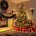thumbnail image 4 of Guirnalda de luces para árbol de Navidad, 400 luces LED de 2 m, guirnalda de luces para árbol de Navidad con 8 modos de iluminación, decoración de guirnaldas para interior y exterior, 4 of 5