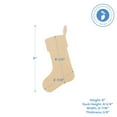 thumbnail image 5 of Wood Stocking Cutout 6-inch x 2-7/8-inch, Pack of 6 Small Wooden Christmas Ornaments to Paint, Craft and Display, by Woodpeckers, 5 of 7