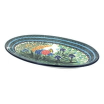 Blue Rose Polish Pottery Teresa Oval Platter