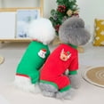 2022 Christmas Four Leg Clothes Thickened Polar Fabric Dog Clothes Warm