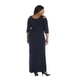 thumbnail image 4 of R&M Richards Robe Grande Occasion Spéciale pour Femmes Taille Empire Épaules Dénudées avec Manches, Marine, 22 Plus, 4 of 4