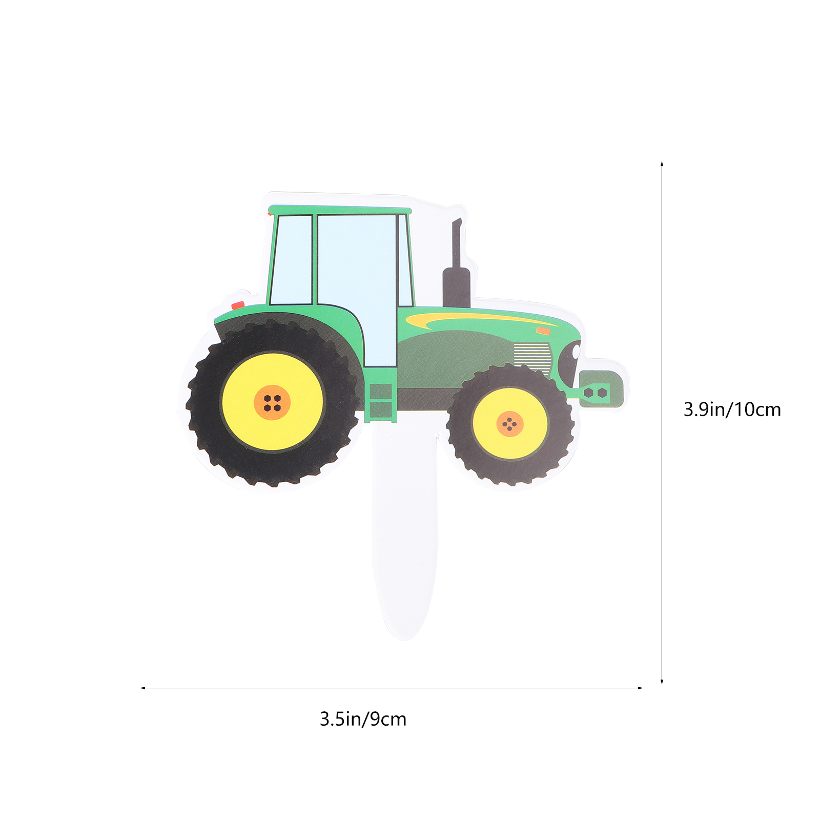 NUOLUX 42pcs Vehicle Cake Insert Toppers Green Tractor Cake Toppers