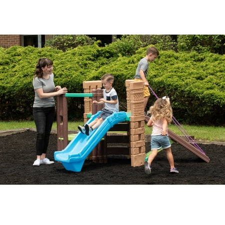 Little Tikes 2-in-1 Castle Playground Climber and Slide, Multicolor, for Ages 3+