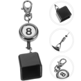 thumbnail image 4 of Snooker Pool Chalk Tip Cue Chalk Holder Billiard Accessory Protective Cover for Key Rings Chalk Black, 4 of 6