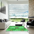 thumbnail image 7 of Ahgly Company Machine Washable Indoor Rectangle Transitional Dark Lime Green Area Rugs, 8' x 10', 7 of 7