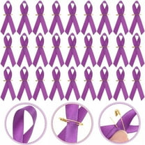 K-KED 100 Pcs Domestic Violence Awareness Pin Ribbon Badge Jewelry