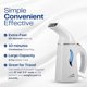 thumbnail image 2 of Vaporizador de mano para ropa | Potente vaporizador antiarrugas 7 en 1 | Limpia, esteriliza, desinfecta, refresca, trata y descongela | Vaporiza prendas y telas suaves con calentamiento en 60 segundo, 2 of 5