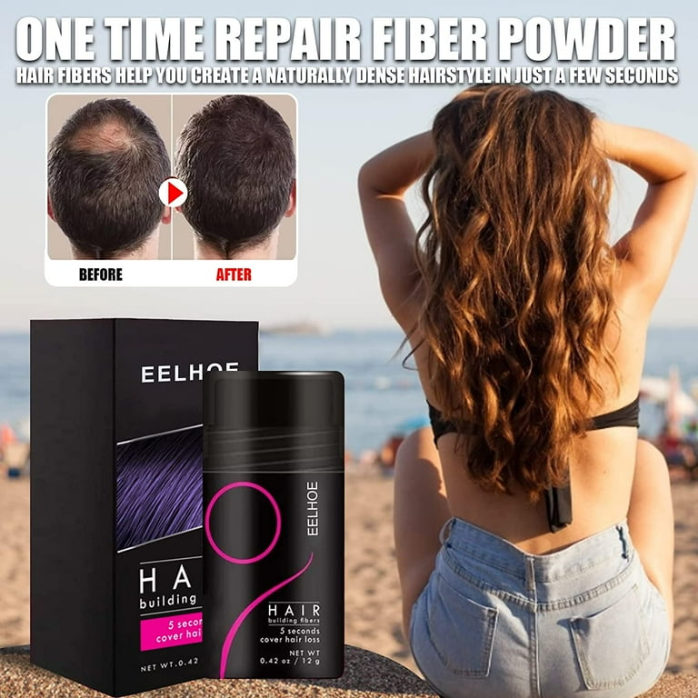 Fluffup Secret Hair Fiber Powder, Fluff Up Secret Hair Fiber Powder Waterproof, Hair Building Fibers, Hair Fibers For Thinning Hair, 5 Seconds Bald Spot Cover Up, Hair Thickener & Topper (Dark Brown) - Fluffup Secret Hair Fiber Powder, Fluff Up Secret Hair Fiber Powder Waterproof, Hair Building Fibers, Hair Fibers For Thinning Hair, 5 Seconds Bald Spot Cover Up, Hair Thickener & Topper (Dark Brown) -