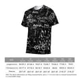 thumbnail image 4 of LAOLIUSN Men's Black White Graffiti T-Shirt, Abstract Streetwear Graphic Tee, Short Sleeve All Over Print Shirt, S-4XL, 4 of 7