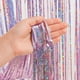 thumbnail image 3 of Paquete de 3 para bodas, compromisos, despedidas de soltera y fiestas: agregue una decoración glamorosa con cortinas de oropel de metal rosa brillante, 3 of 7