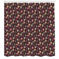 thumbnail image 3 of Christmas Shower Curtain, Abstract Graphic Christmas Time Background with Balls and Baubles Illustration, Fabric Bathroom Set with Hooks, 69W X 70L Inches, Multicolor, by Ambesonne, 3 of 3
