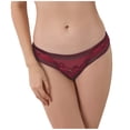 thumbnail image 2 of COMVALUE Mia Medium Coverage Hipster Stretch Breathable Panties For Women (Wine, S), 2 of 5