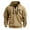 128#Khaki, variant on Mens Streetwear Tactical Hoodie Regular Fit Zipper Pocket Detail Fall Winter Casual Outdoor Wear Everyday Training for Men Top Travel Workout Pullover Dark Green M