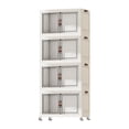 thumbnail image 4 of Abbracc Foldable Storage Cabinet Fashion Portable for Farmhouse Drawing Room Kitchen White 4 Layers 55 cm, 4 of 9