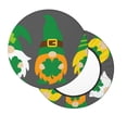 thumbnail image 2 of KLL Spring St Patrick’S Day Irish Gnomes Round Bar Chair Cushion Cover 14 inch ,Bar Stool Protector with Elastic, Soft Washable, 2 of 6